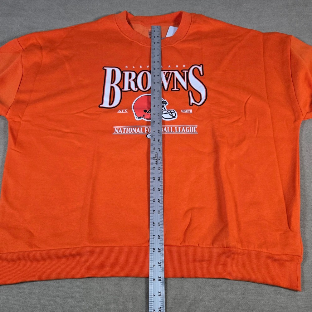 Gameday Couture Cleveland Browns NFL Orange Sweatshirt Rhinestone Stars XL - Picture 5 of 7